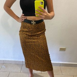 Mid ankle skirt